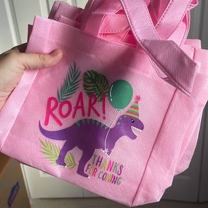 Dinosaur party favor bags